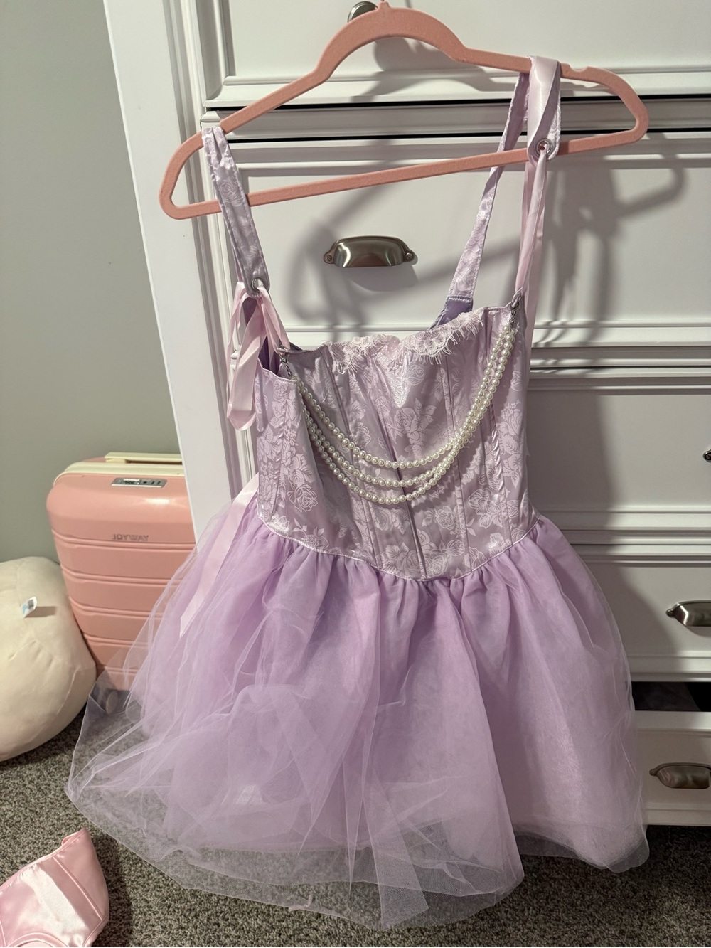 Sugar Thrillz purple fairy dress with pearls